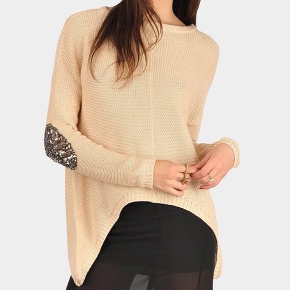 LF Chandelier Sweater with Sequin Elbows - Picture 2 of 4