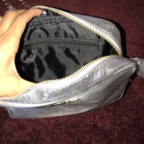 PRICE DROP Victoria Secret Silver Shoulder Bag - Picture 3 of 3