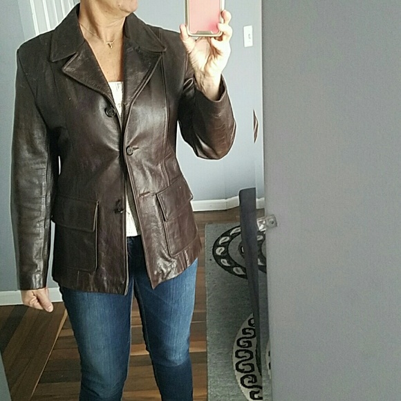 Express leather blazer. Vintage