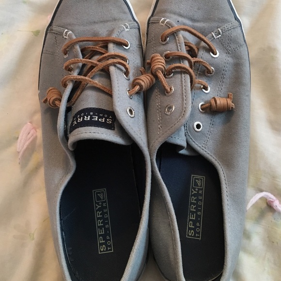 Sperry Casual Tennis Shoes-Gray