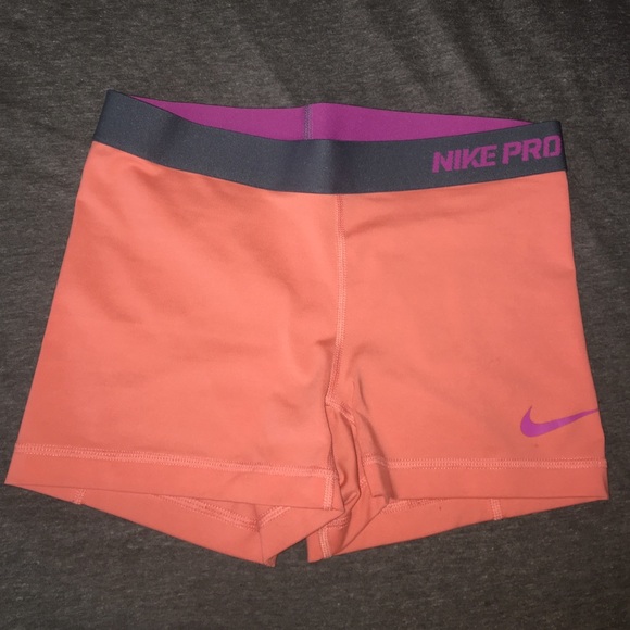 Peach and Purple Nike Pro Spandex