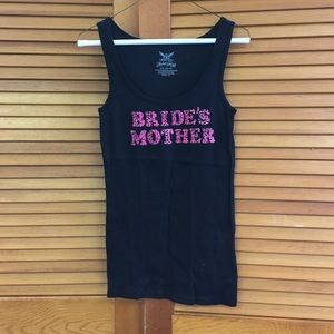Mother of the Bride Black Tank