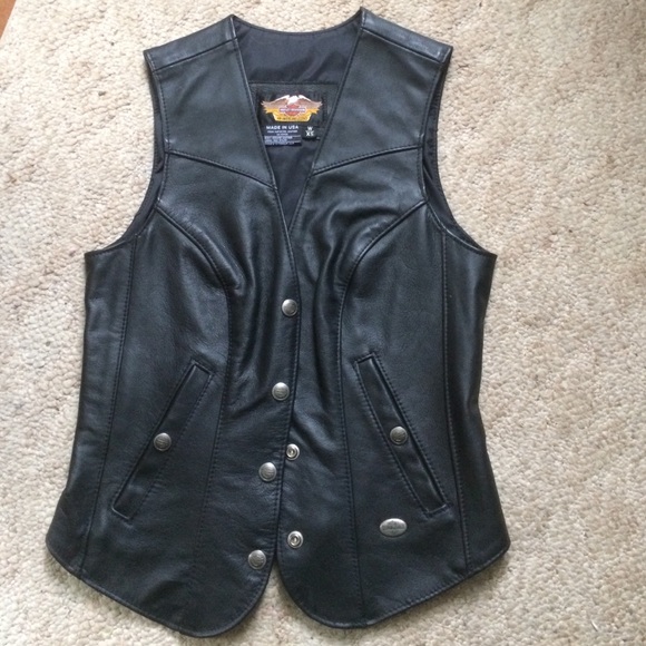 Harley Davidson leather vest