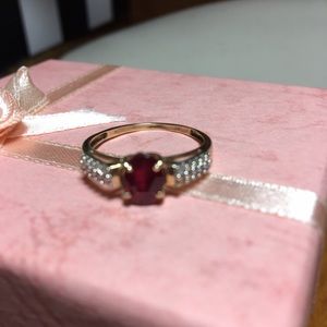 Gorgeous 14k Ruby (1.20CTW) & diamonds