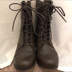 New Madden Girl Combat Boots Zipper Laces