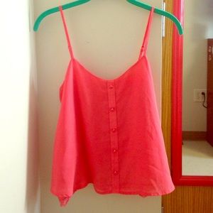 Coral Crop Top