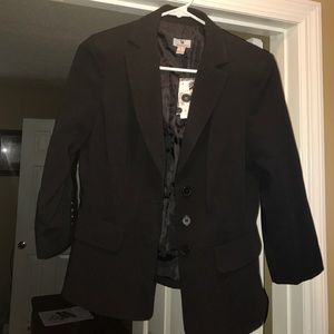 Black 3/4 sleeve blazer NEW