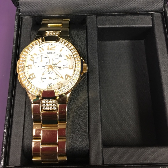 Gold Guess watch