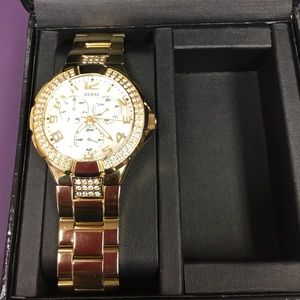 Gold Guess watch