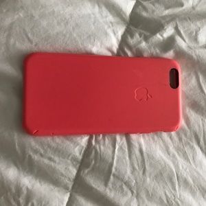 Apple I phone 6 peach case