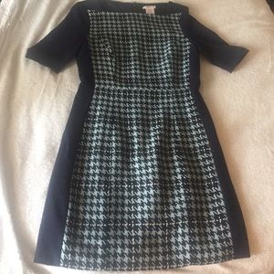Esley blue houndstooth dress