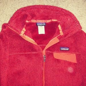 PATAGONIA burnt orange zip up jacket