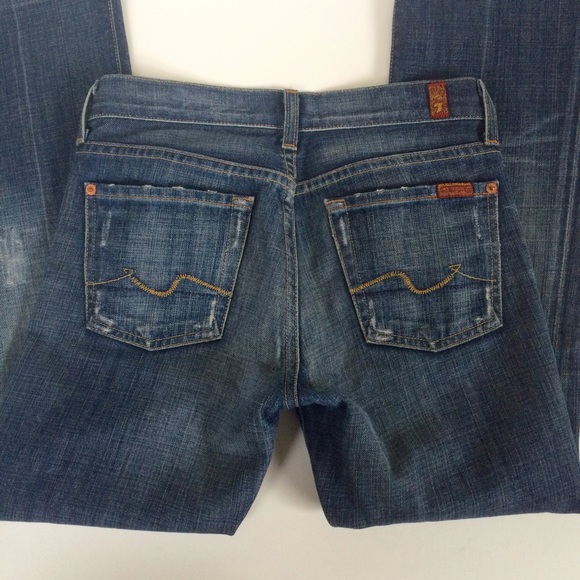 7 For All Mankind Denim - 7 For All Mankind Slightly Disressed Jeans Size 25