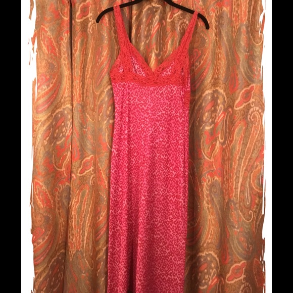 Betsey Johnson-small, pink animal print Lace dress - Picture 2 of 2