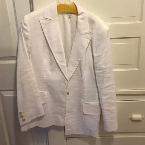 White linen blazer