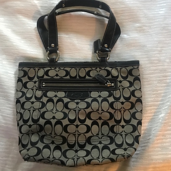 Coach Black Tote F14693