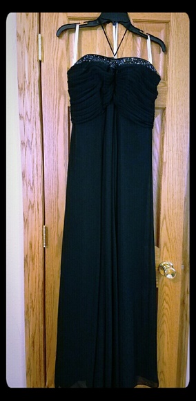 David's Bridal strapless dress