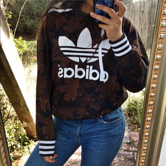 HOLD: ADIDAS ORIGINAL LEAF CAMO HOOD SWEATSHIRT