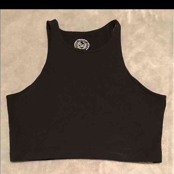 Black crop top