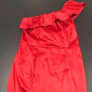 Red cocktail dress