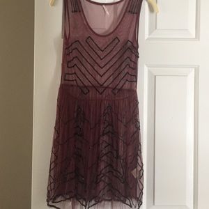Free people mesh overlay dress