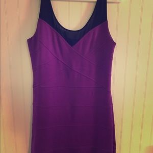 Purple and black dress