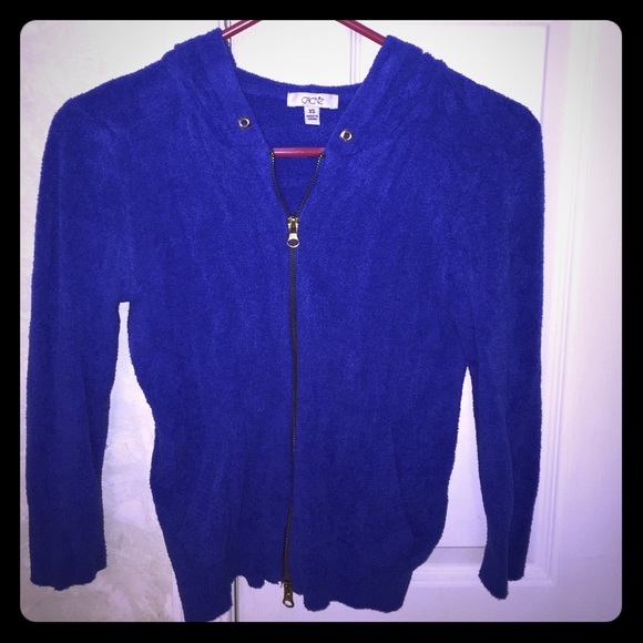 Hooded-cashmere jacket