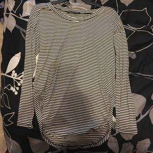 Black and White Longsleeve Top