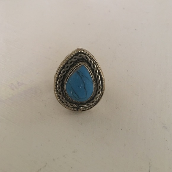UO faux turquoise ring