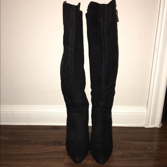 Black Wedge Boot
