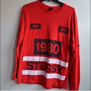 Long sleeved stussy t shirt