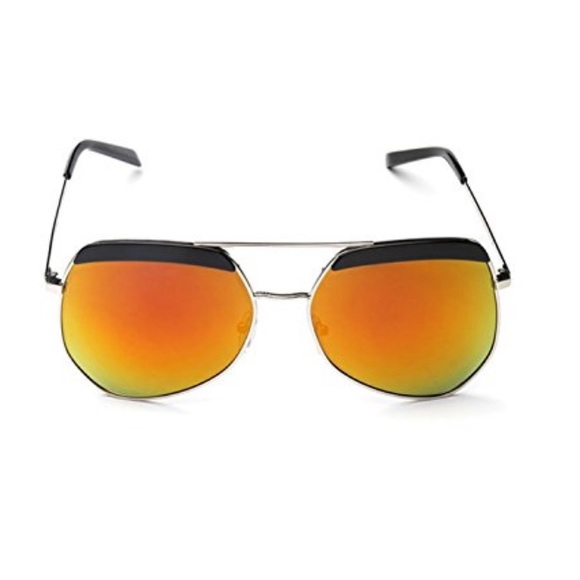 Accessories - Oversized Aviator Sunglasses (ORANGE)