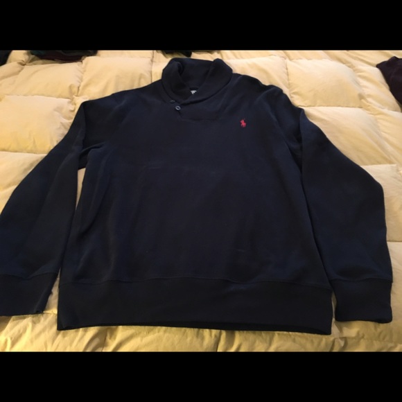 Men's polo sweatshirt