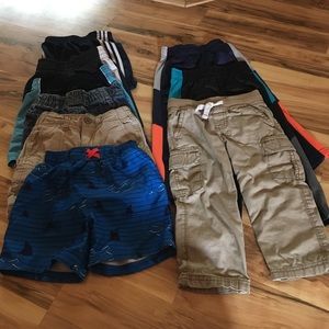 9 piece boys bottoms size 2 bundle!
