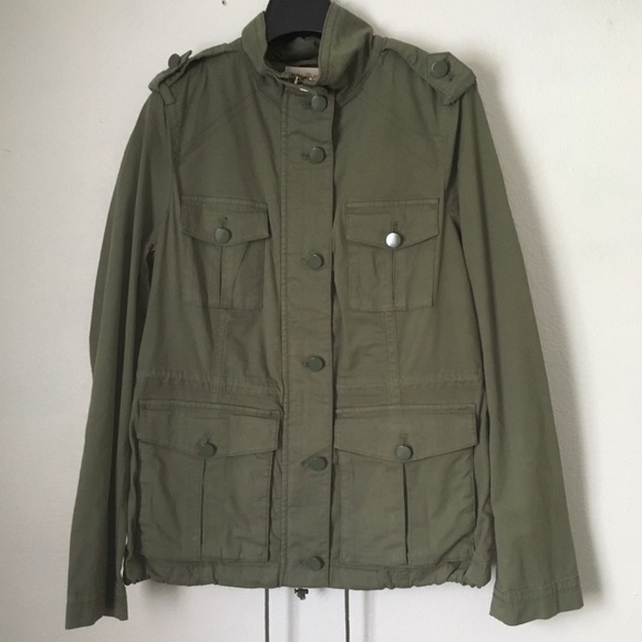 Tory Burch Sacher Green Utility Jacket