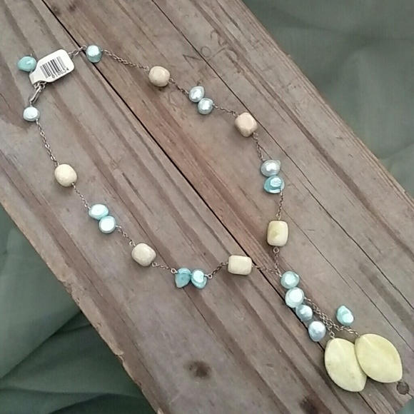 New 925 Semi-precious Gemstone necklace & earrings