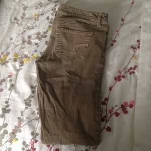 American Eagle Beige Corduroy Pants