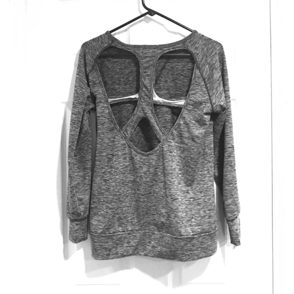 Sweatshirt with cutouts in black. NWOT
