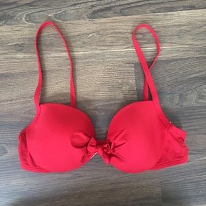 Classic red swimsuit top