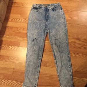 Acid wash jeans