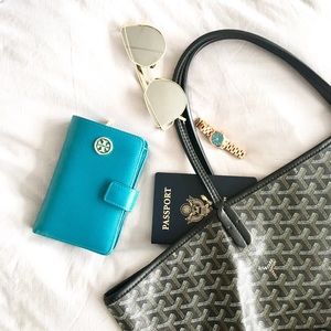 Tory Burch French Fold Saffiano Wallet