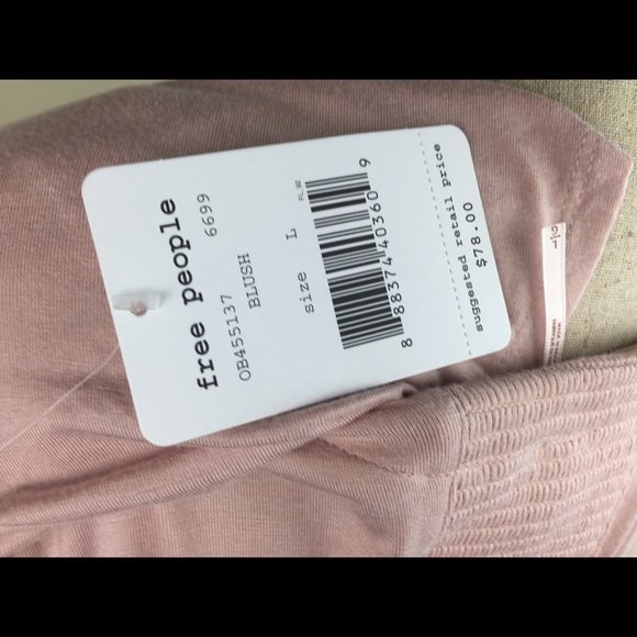 NWT Free People 3/4 Tunic/Blouse in Blush Size L - Picture 4 of 4