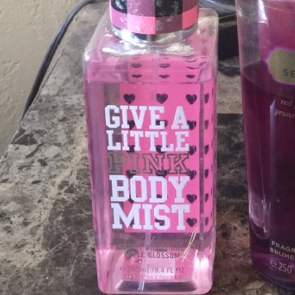 Give a little pink body mist