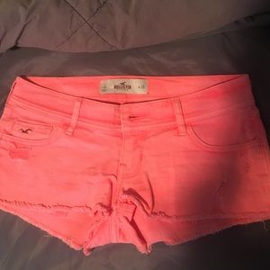 Hollister bright pink Jean shorts
