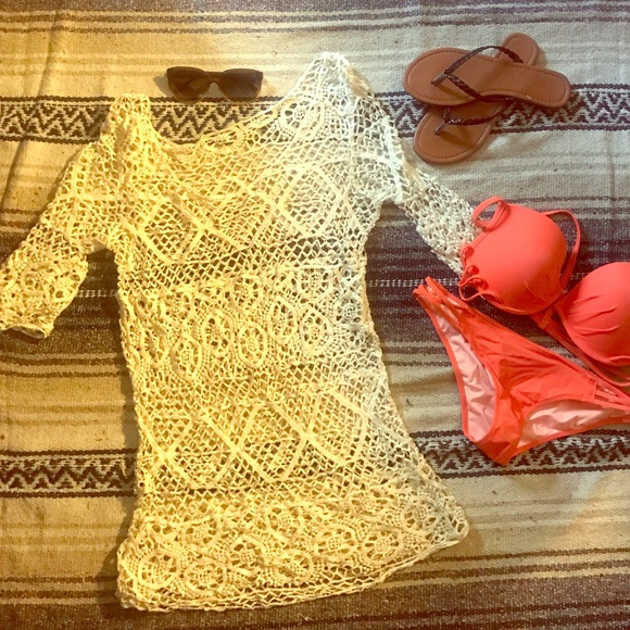 Summer ready crotchet swim suit cover up! 👙🌞