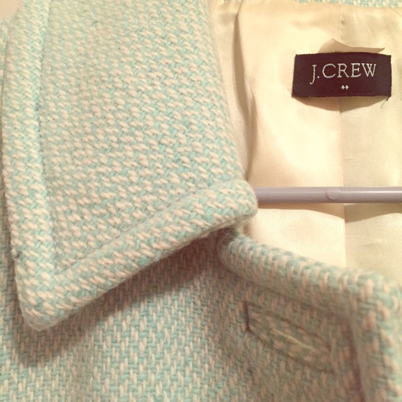 JCrew coat, mint green