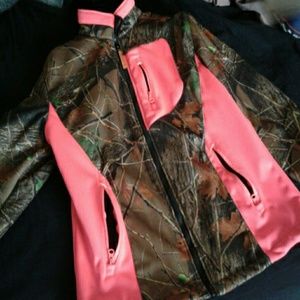 Hot pink camo coat