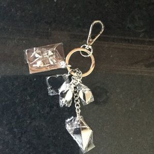 NWT Authentic Jimmy Choo silver and black spade