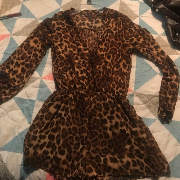 Cheetah Romper