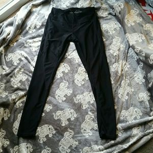Reebok black full length workout legging